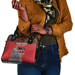 Personalized Afro Kenya Mashujaa Day Shoulder Handbag Mzee Jomo Kenyatta With Coat Of Arms