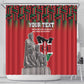 Personalized Afro Kenya Mashujaa Day Shower Curtain Mzee Jomo Kenyatta With Coat Of Arms
