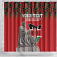 Personalized Afro Kenya Mashujaa Day Shower Curtain Mzee Jomo Kenyatta With Coat Of Arms