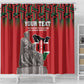 Personalized Afro Kenya Mashujaa Day Shower Curtain Mzee Jomo Kenyatta With Coat Of Arms