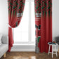 Personalized Afro Kenya Mashujaa Day Window Curtain Mzee Jomo Kenyatta With Coat Of Arms