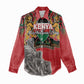 Personalized Afro Kenya Mashujaa Day Women Casual Shirt Mzee Jomo Kenyatta With Coat Of Arms LT18