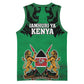 Afro Kenya National Heroes Day Basketball Jersey Mashujaa With Lion Head And Coat Of Arms LT18
