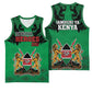 Afro Kenya National Heroes Day Basketball Jersey Mashujaa With Lion Head And Coat Of Arms LT18