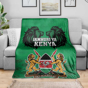 Afro Kenya National Heroes Day Blanket Mashujaa With Lion Head And Coat Of Arms