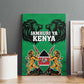 Afro Kenya National Heroes Day Canvas Wall Art Mashujaa With Lion Head And Coat Of Arms