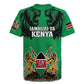 Afro Kenya National Heroes Day Rugby Jersey Mashujaa With Lion Head And Coat Of Arms