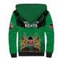 Afro Kenya National Heroes Day Sherpa Hoodie Mashujaa With Lion Head And Coat Of Arms