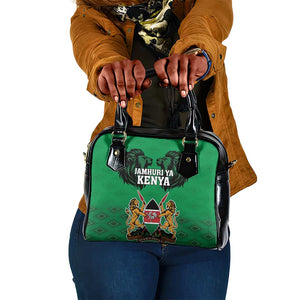 Afro Kenya National Heroes Day Shoulder Handbag Mashujaa With Lion Head And Coat Of Arms