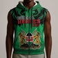 Afro Kenya National Heroes Day Sleeveless Zip Hoodie Mashujaa With Lion Head And Coat Of Arms - African Pride