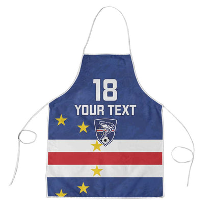 Cape Verde Football Go Champion Custom Apron Sporty Style