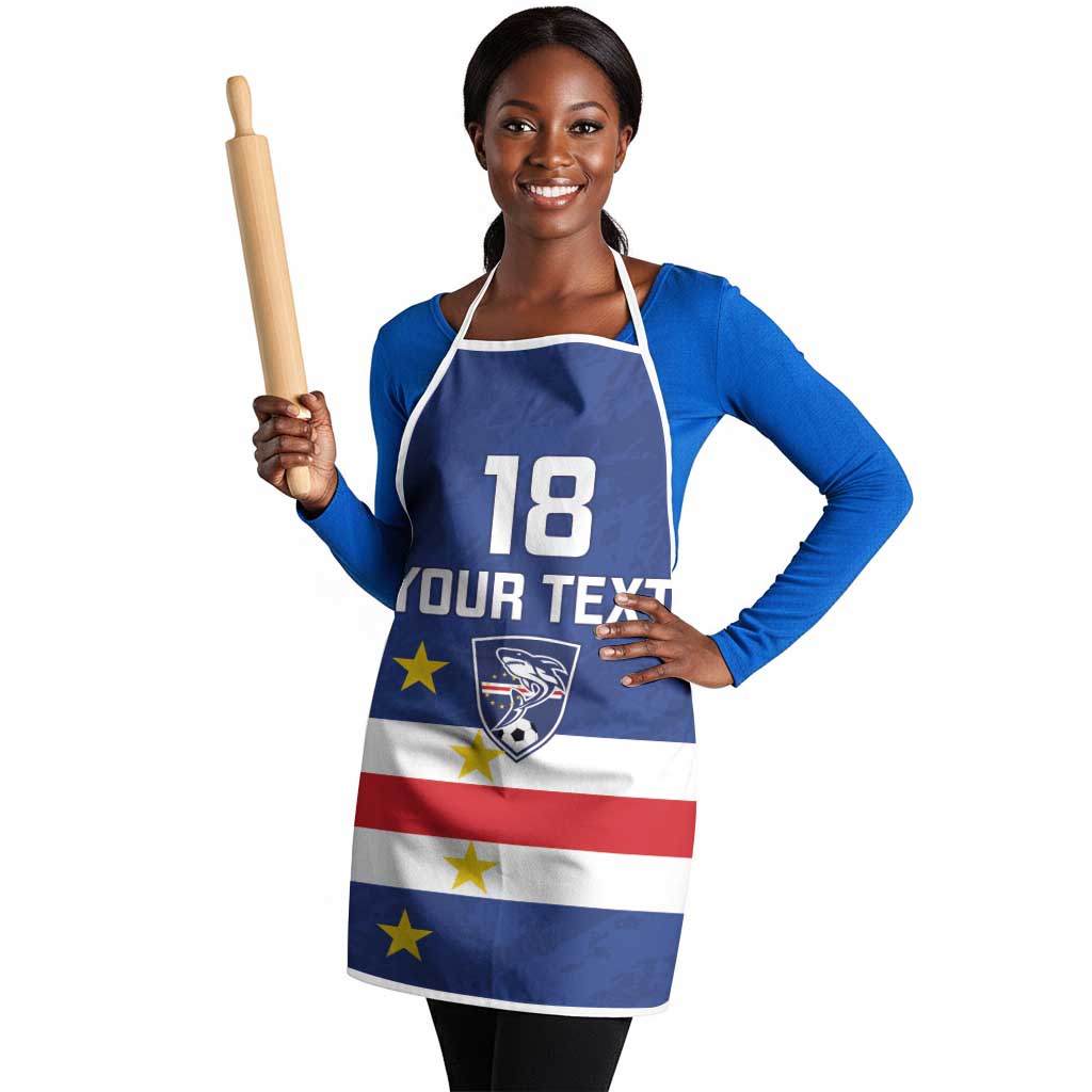Cape Verde Football Go Champion Custom Apron Sporty Style