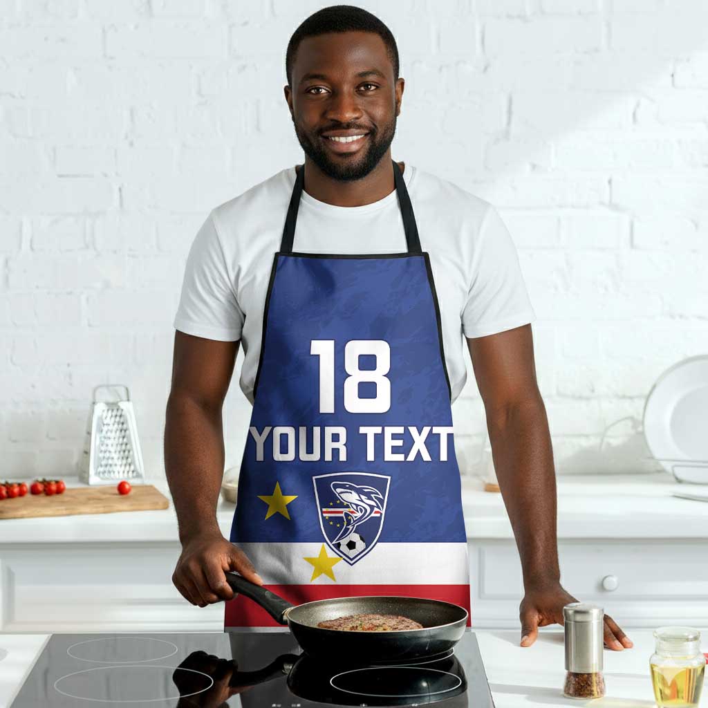 Cape Verde Football Go Champion Custom Apron Sporty Style