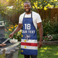 Cape Verde Football Go Champion Custom Apron Sporty Style
