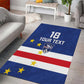 Cape Verde Football Go Champion Custom Area Rug Sporty Style - African Pride