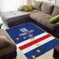 Cape Verde Football Go Champion Custom Area Rug Sporty Style - African Pride