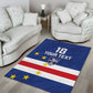 Cape Verde Football Go Champion Custom Area Rug Sporty Style - African Pride