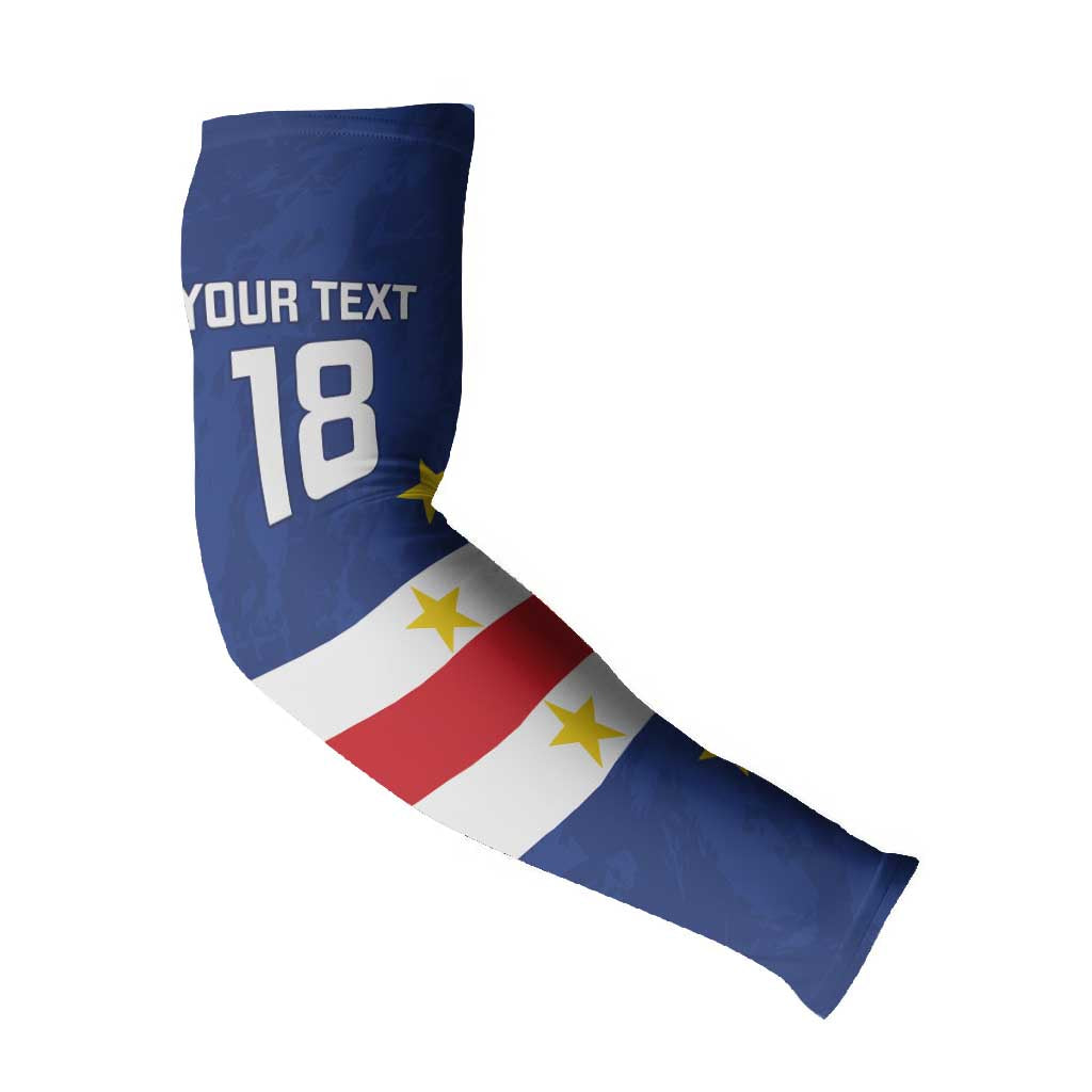 Cape Verde Football Go Champion Custom Arm Sleeves Sporty Style