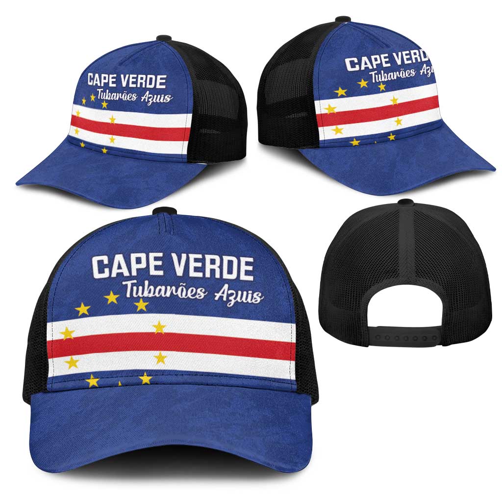 Cape Verde Football Go Champion Baseball Net Cap Sporty Style - African Pride