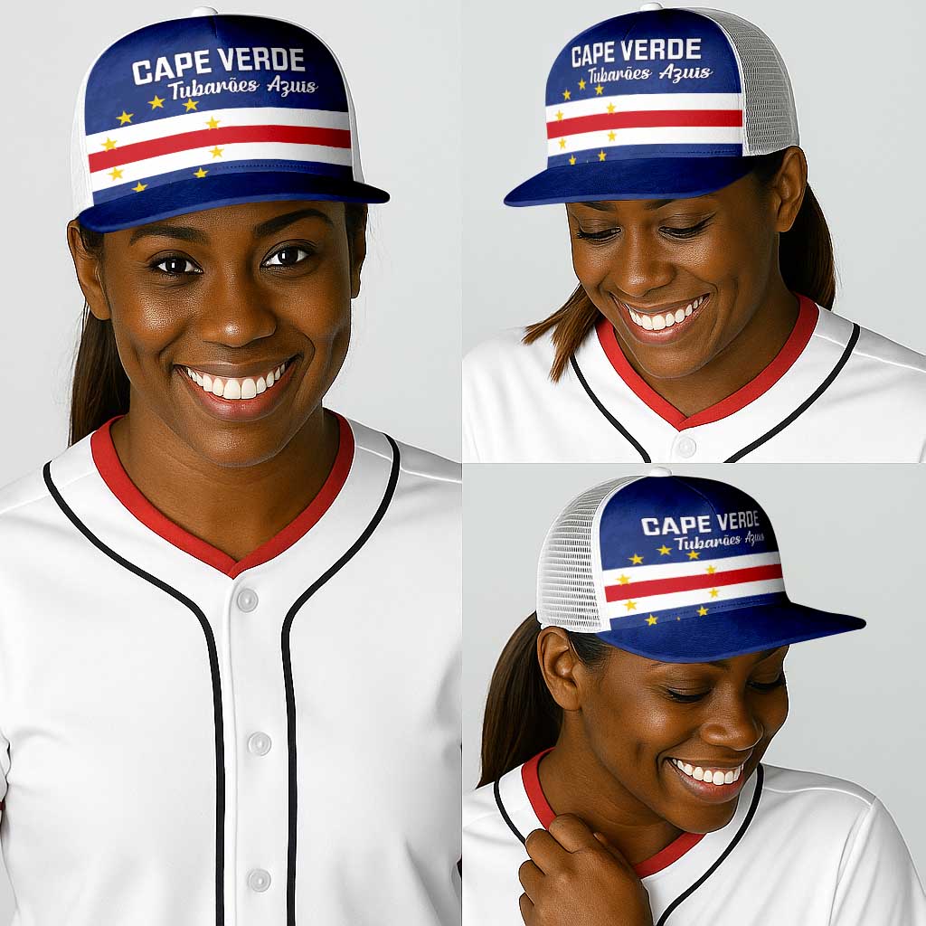 Cape Verde Football Go Champion Baseball Net Cap Sporty Style - African Pride