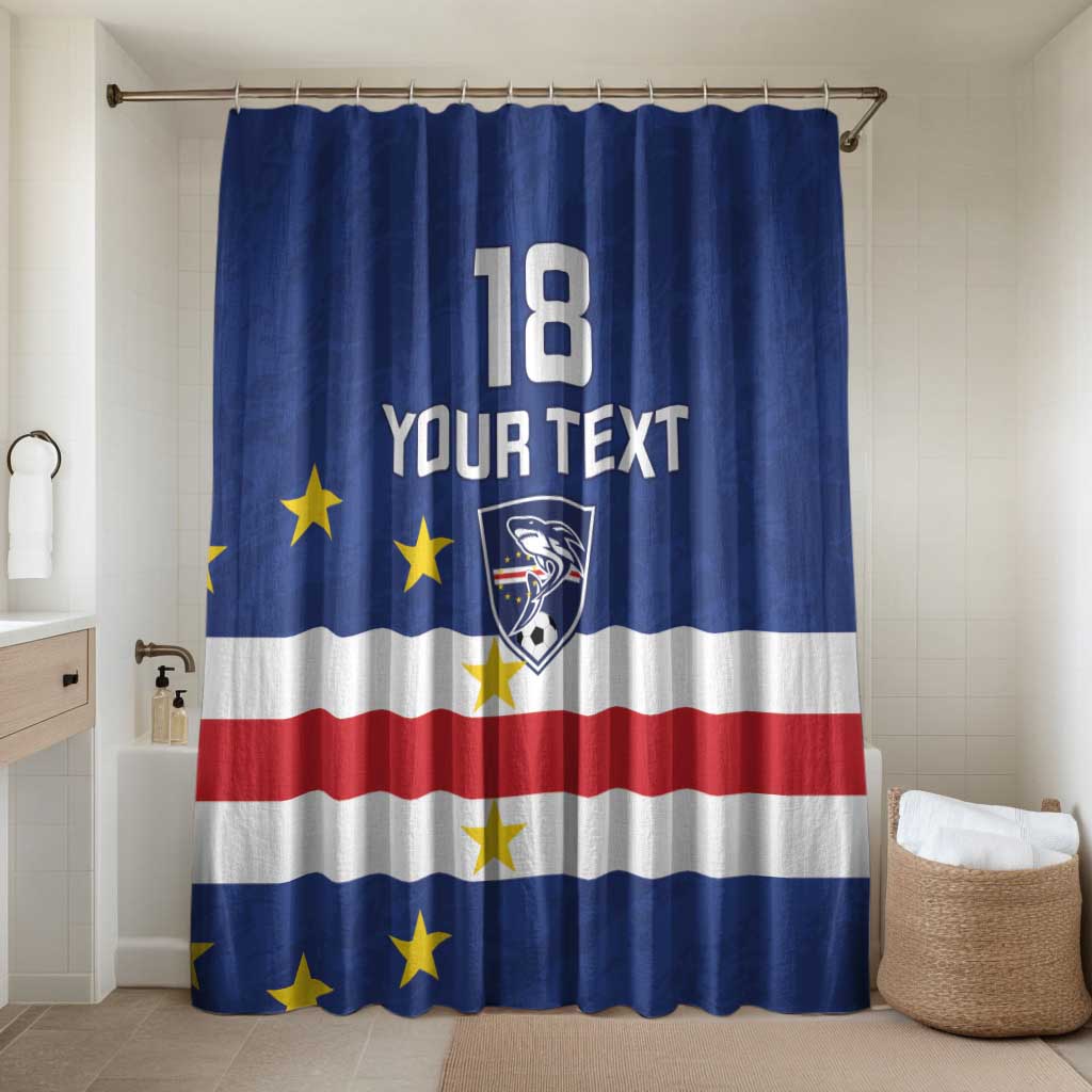 Cape Verde Football Go Champion Custom Bathroom Set Sporty Style