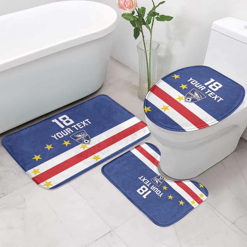 Cape Verde Football Go Champion Custom Bathroom Set Sporty Style
