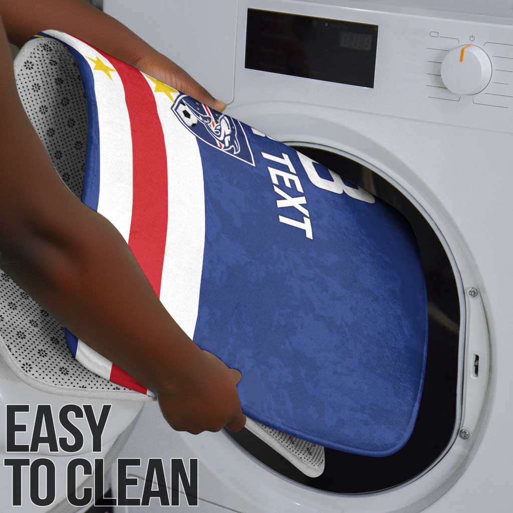 Cape Verde Football Go Champion Custom Bathroom Set Sporty Style