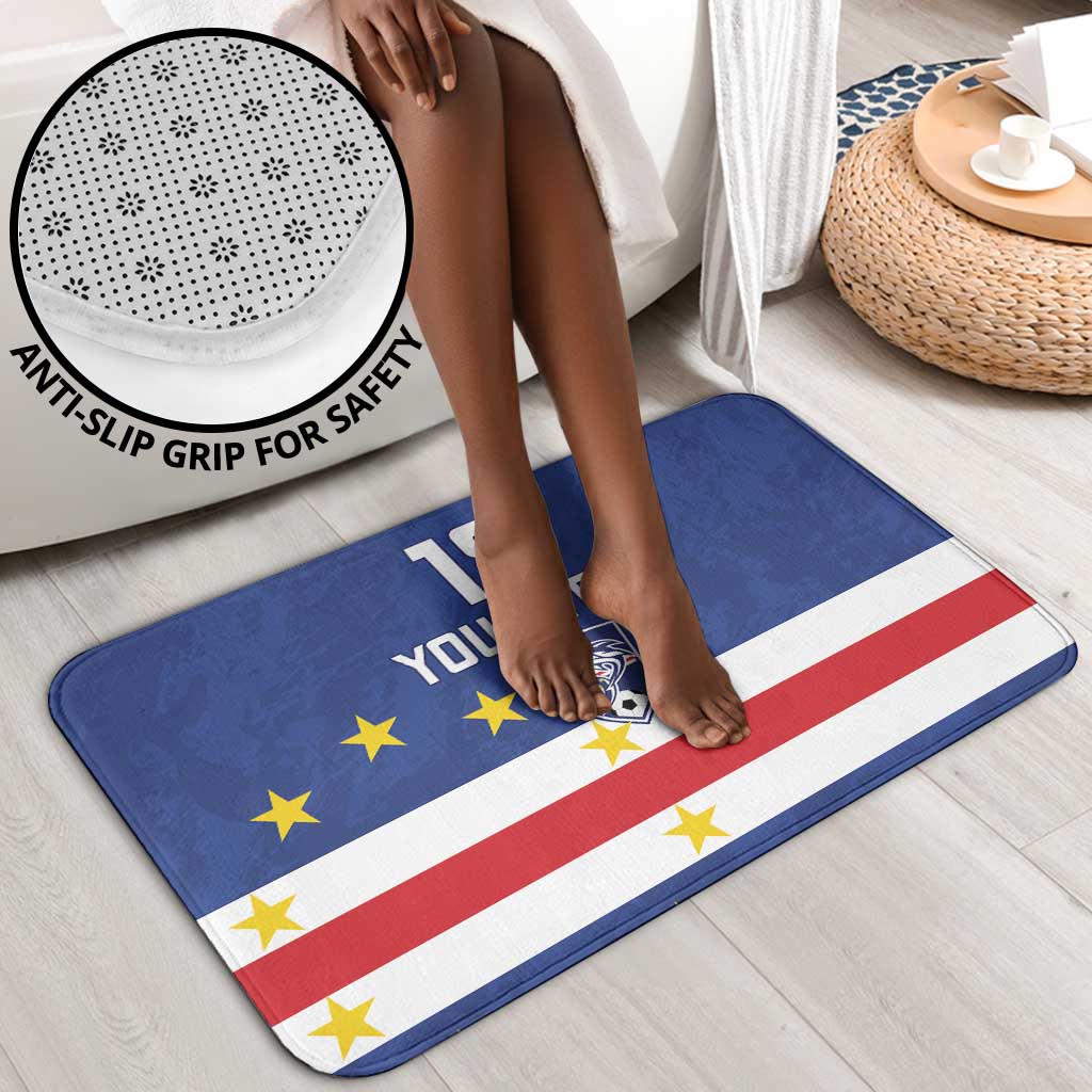 Cape Verde Football Go Champion Custom Bathroom Set Sporty Style
