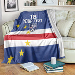 Cape Verde Football Go Champion Custom Blanket Sporty Style - African Pride