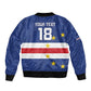 Cape Verde Football Go Champion Custom Bomber Jacket Sporty Style - African Pride