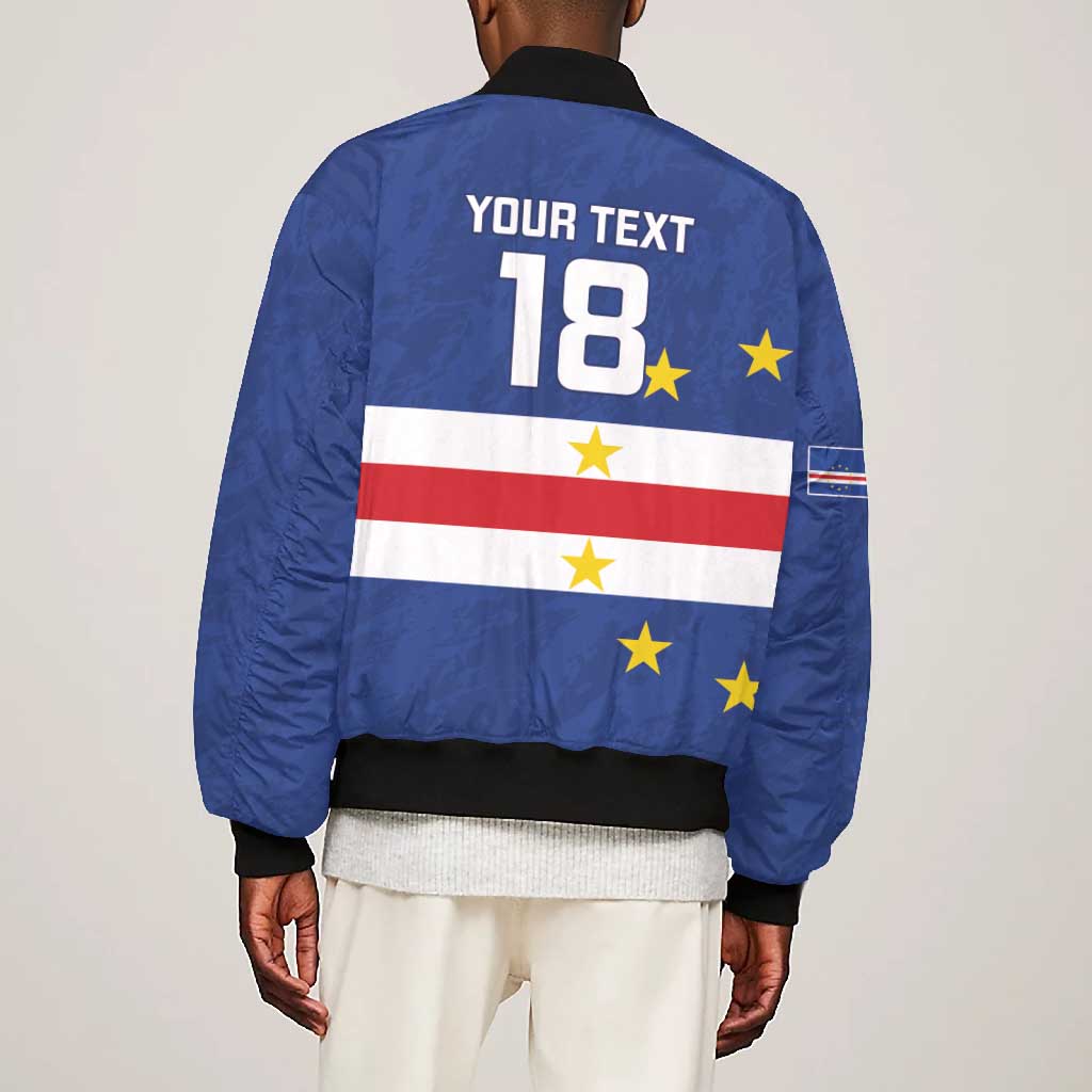 Cape Verde Football Go Champion Custom Bomber Jacket Sporty Style - African Pride