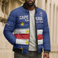 Cape Verde Football Go Champion Custom Bomber Puffer Jacket Sporty Style