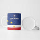 Cape Verde Football Go Champion Custom Ceramic Mug Sporty Style
