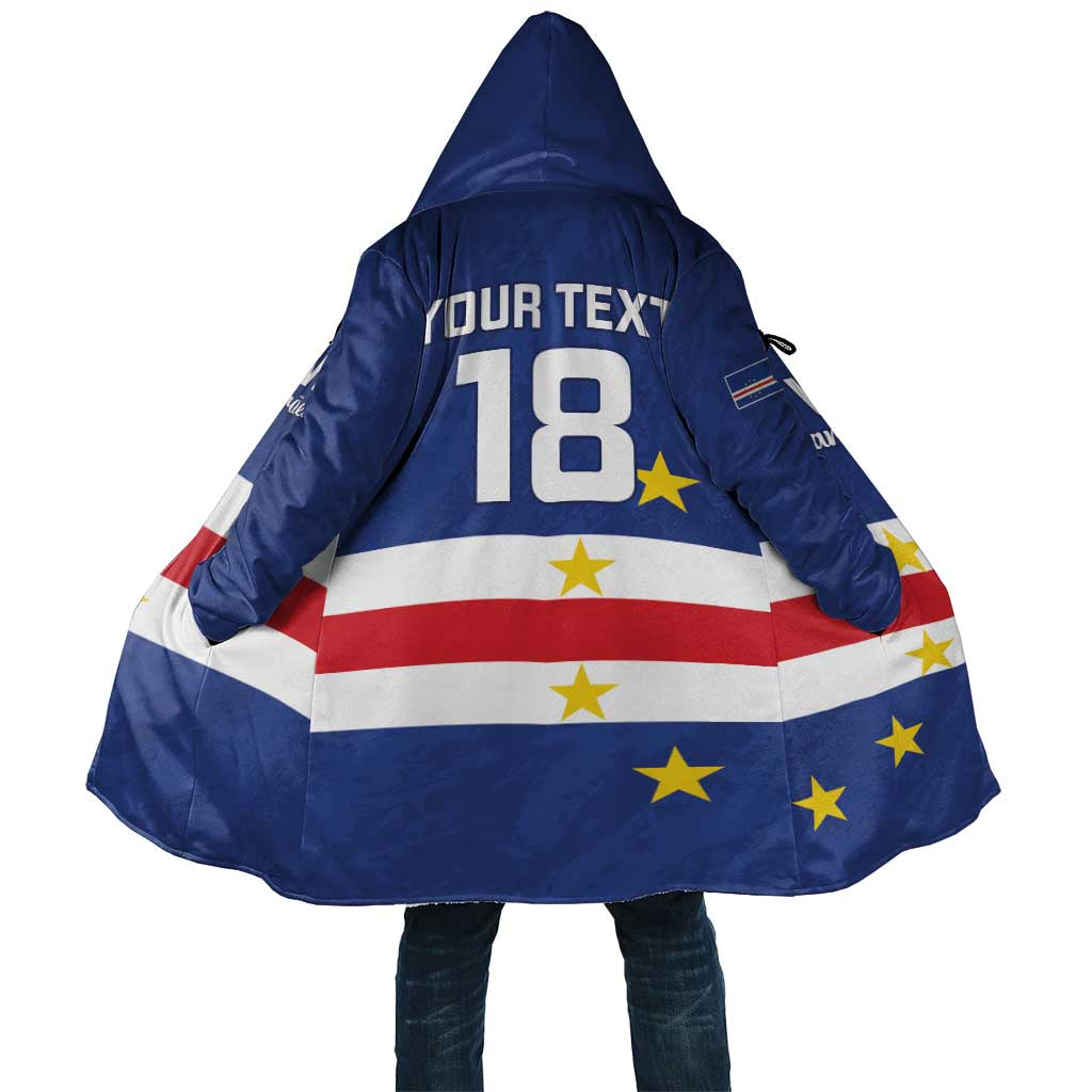 Cape Verde Football Go Champion Custom Cloak Sporty Style