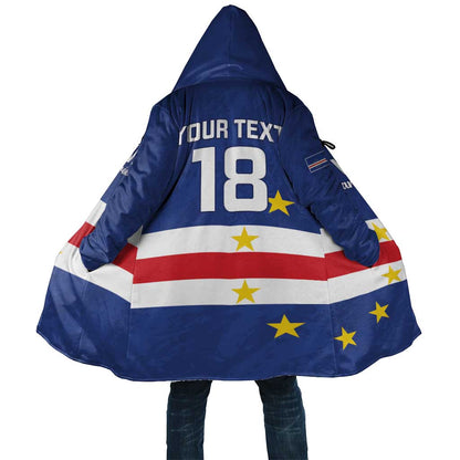 Cape Verde Football Go Champion Custom Cloak Sporty Style