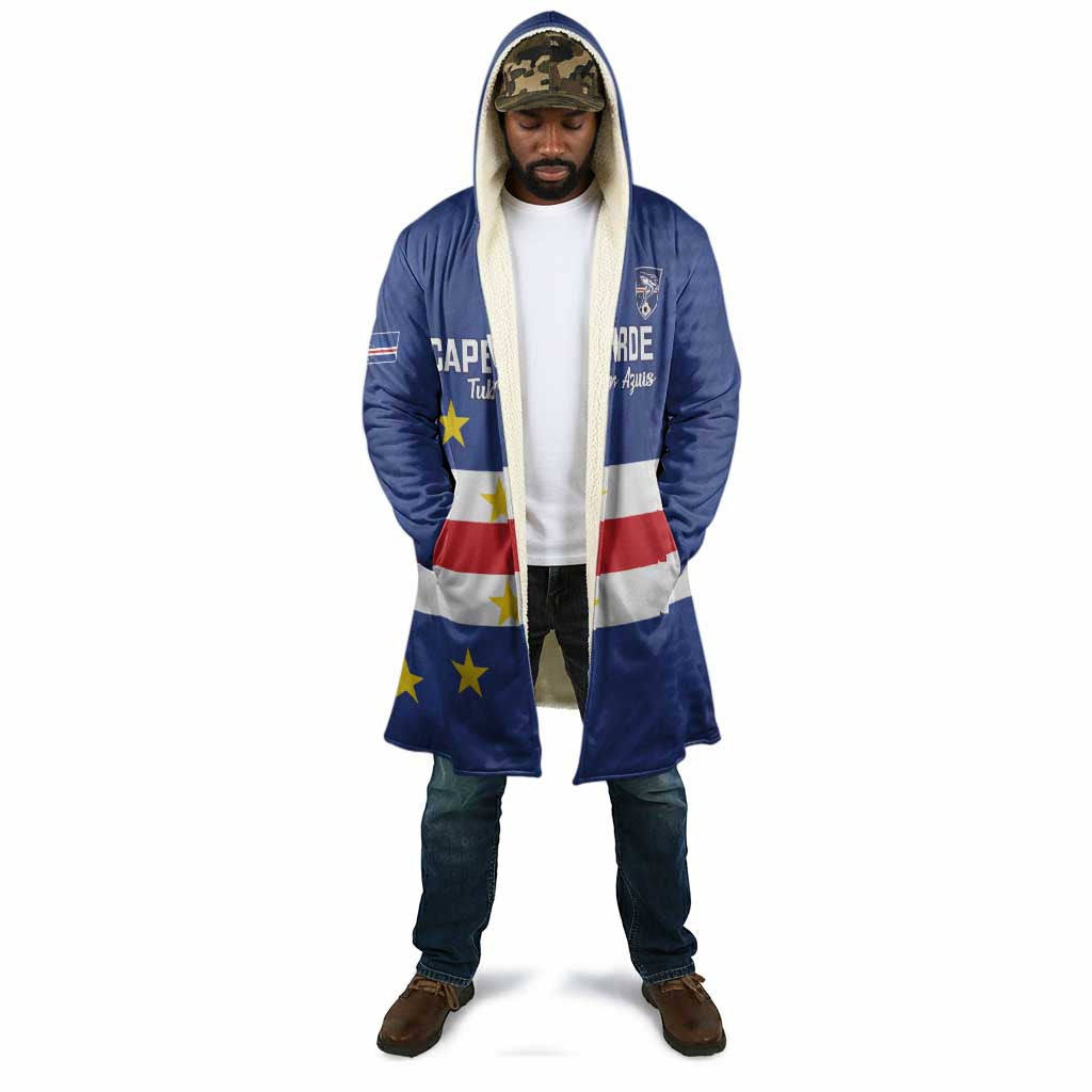 Cape Verde Football Go Champion Custom Cloak Sporty Style