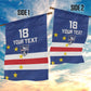 Cape Verde Football Go Champion Custom Garden Flag Sporty Style - African Pride