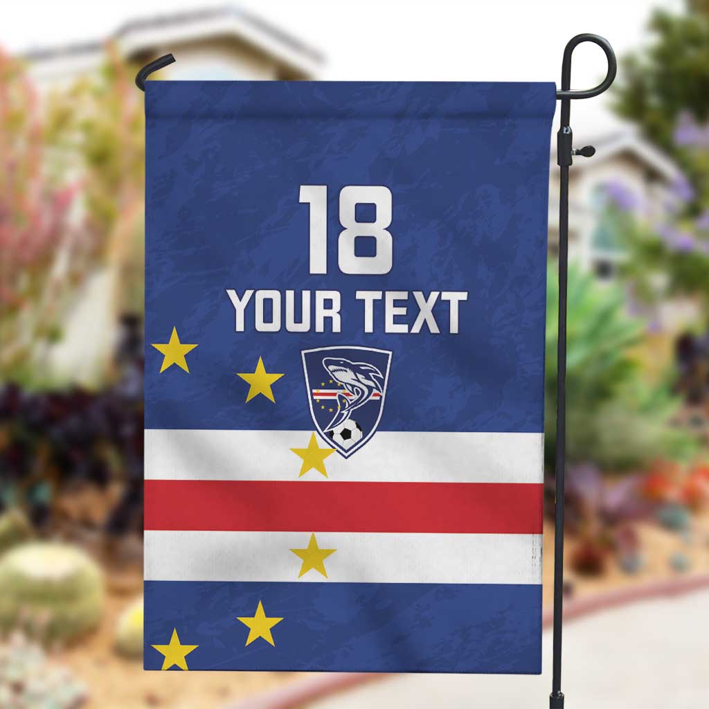 Cape Verde Football Go Champion Custom Garden Flag Sporty Style - African Pride