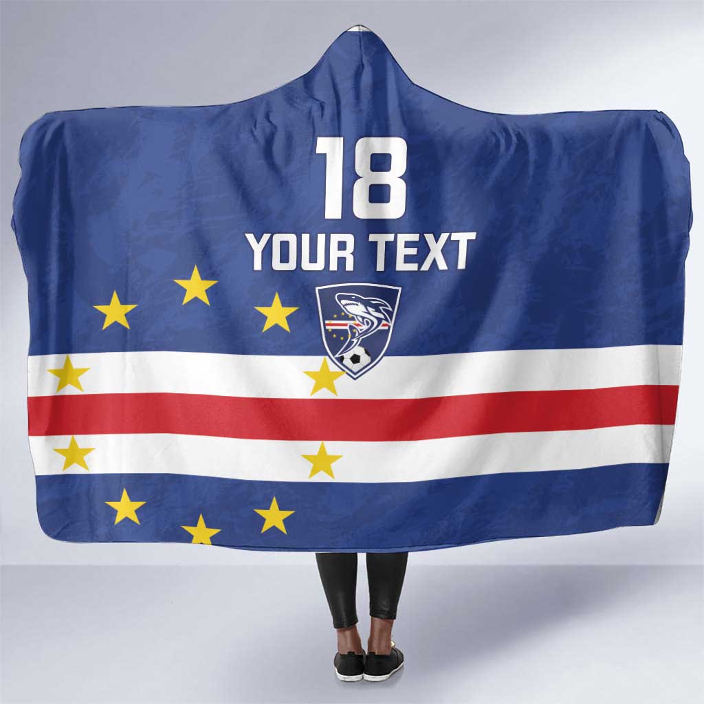 Cape Verde Football Go Champion Custom Hooded Blanket Sporty Style - African Pride