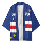 Cape Verde Football Go Champion Custom Kimono Sporty Style