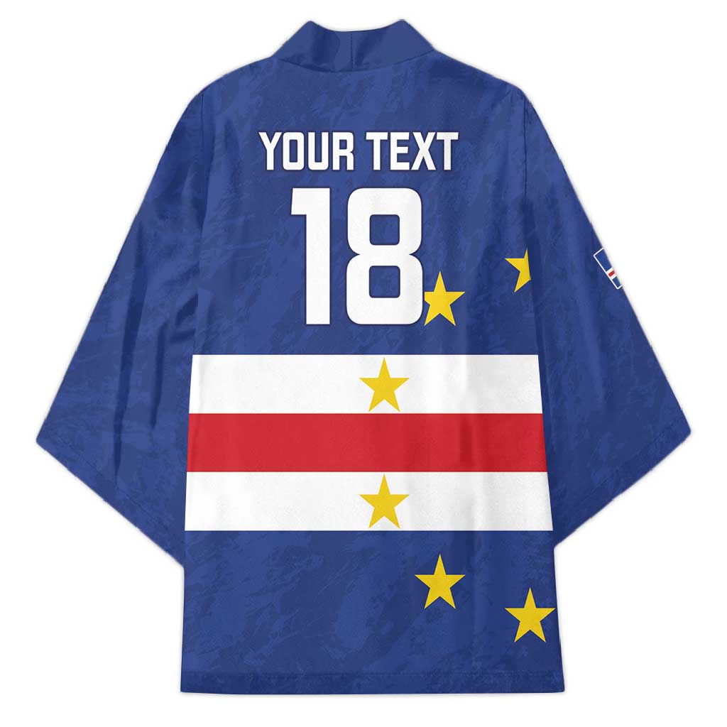 Cape Verde Football Go Champion Custom Kimono Sporty Style