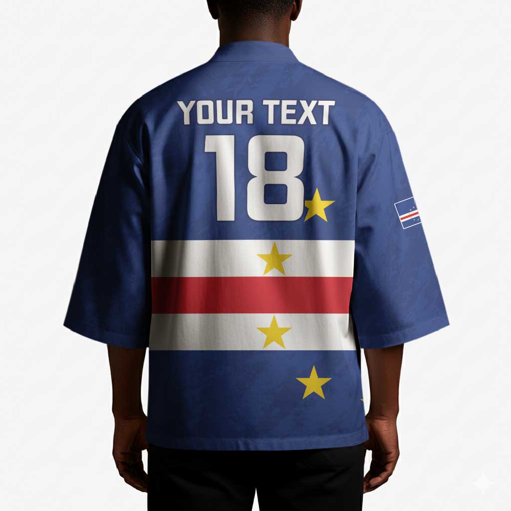 Cape Verde Football Go Champion Custom Kimono Sporty Style