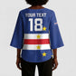 Cape Verde Football Go Champion Custom Kimono Sleeve Blouse Sporty Style