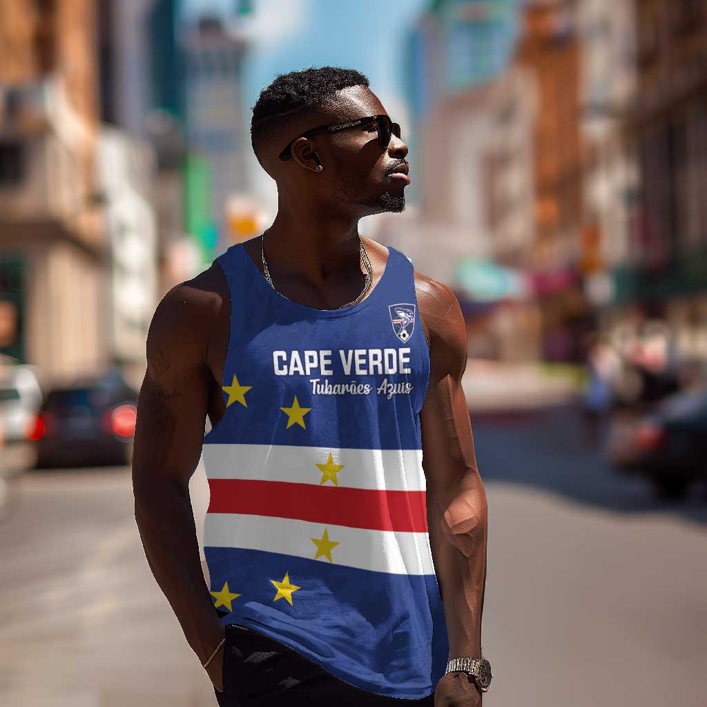 Cape Verde Football Go Champion Custom Men Tank Top Sporty Style - African Pride