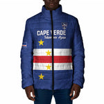 Cape Verde Football Go Champion Custom Padded Jacket Sporty Style