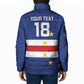 Cape Verde Football Go Champion Custom Padded Jacket Sporty Style