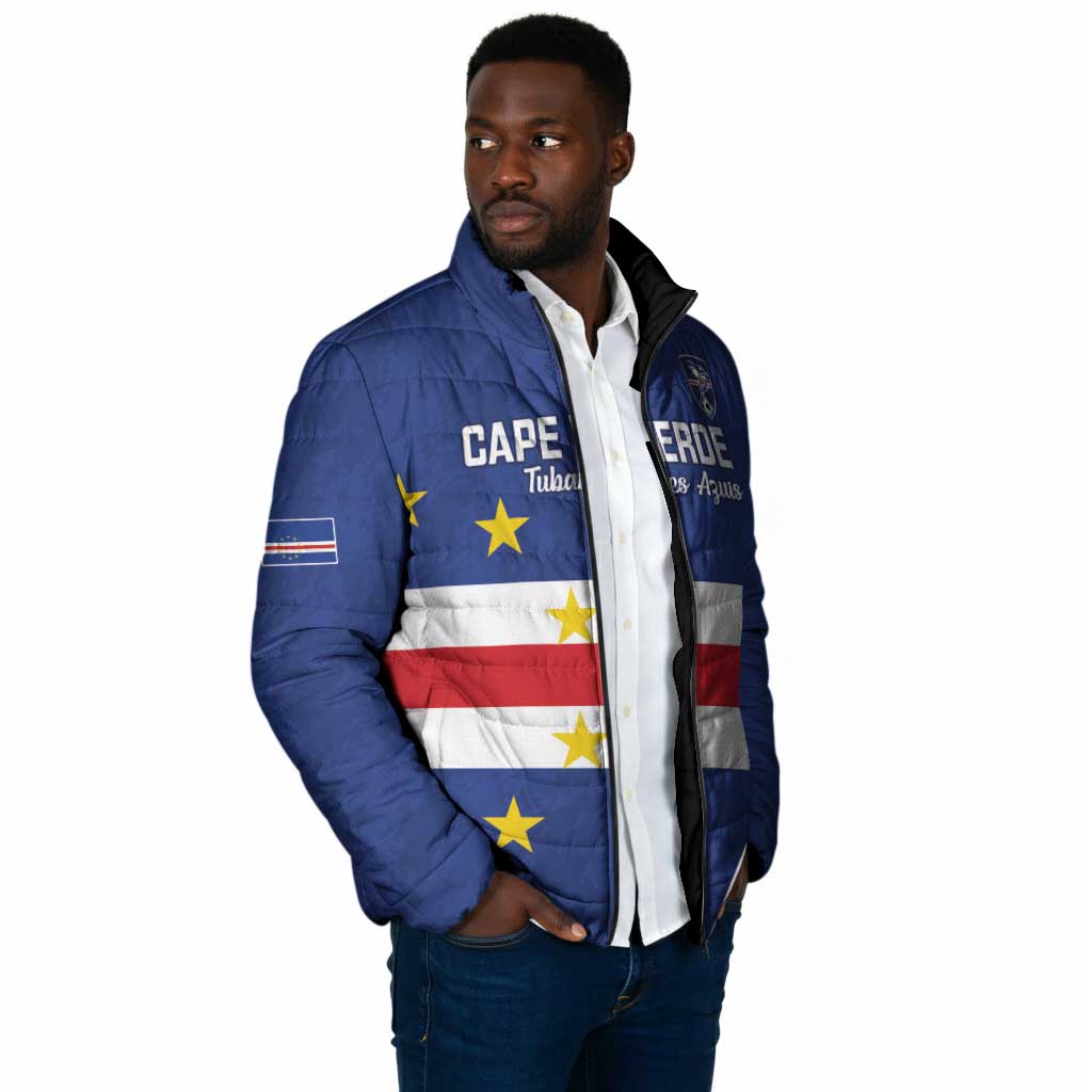 Cape Verde Football Go Champion Custom Padded Jacket Sporty Style