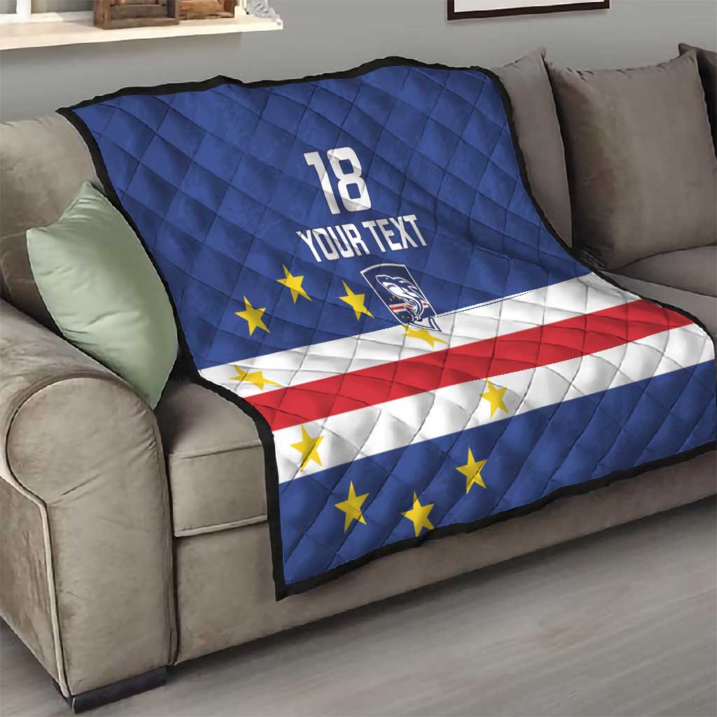 Cape Verde Football Go Champion Custom Quilt Sporty Style - African Pride