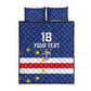 Cape Verde Football Go Champion Custom Quilt Bed Set Sporty Style - African Pride