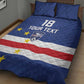 Cape Verde Football Go Champion Custom Quilt Bed Set Sporty Style - African Pride